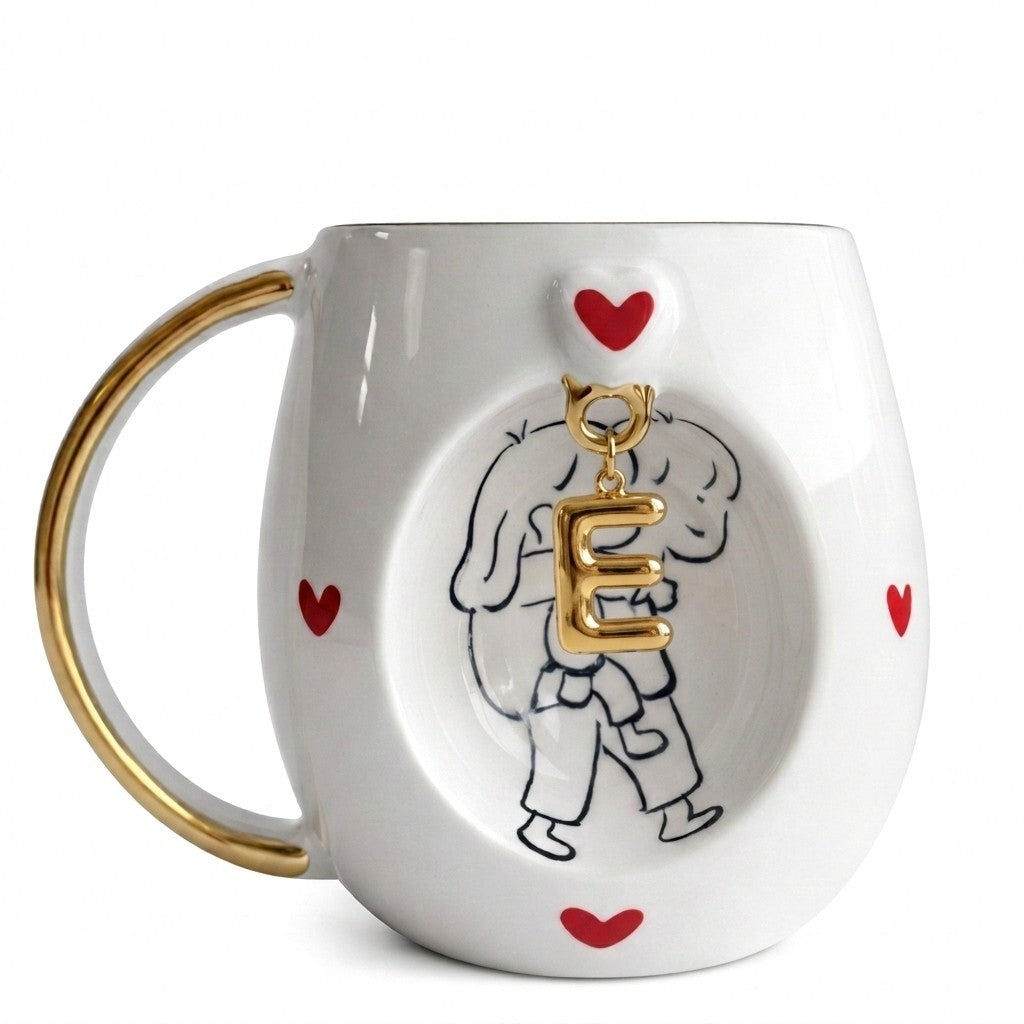CARRY MY LOVE Harfli Porselen Kupa