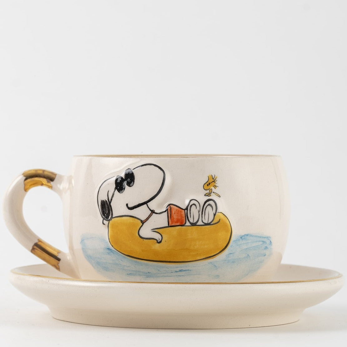 Snoopy Seramik Çay Fincanı Simitli