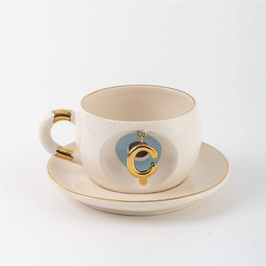 Nazar Boncuklu Çay Fincanı