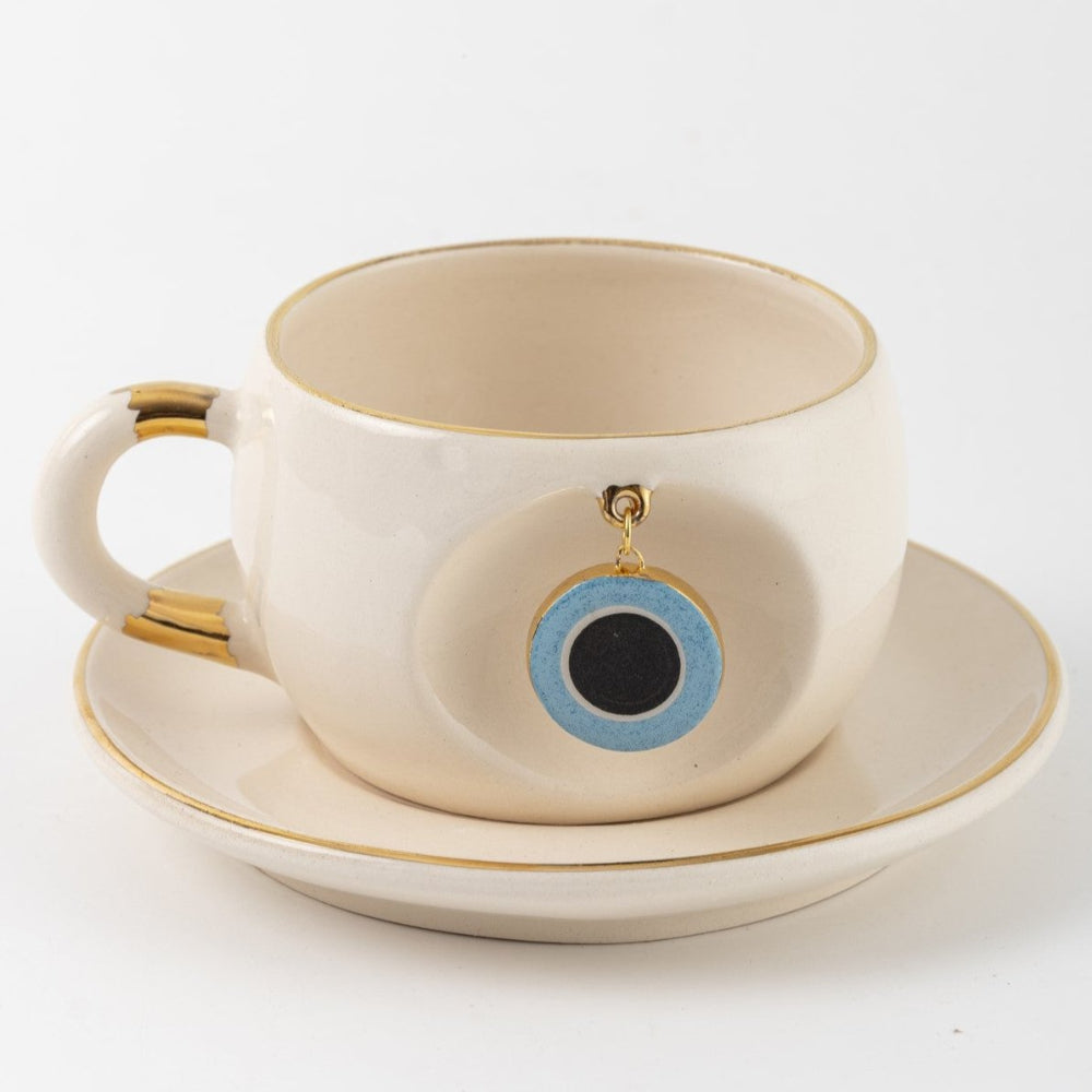 Nazar Boncuklu Çay Fincanı