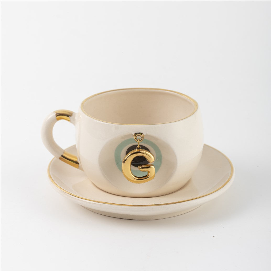 Nazar Boncuklu Çay Fincanı G Harli