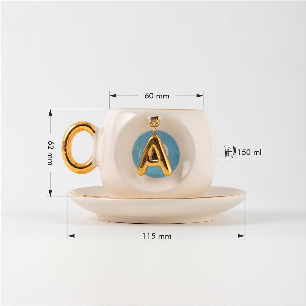 Nazar Boncuklu Kahve Fincanı Ölçüleri