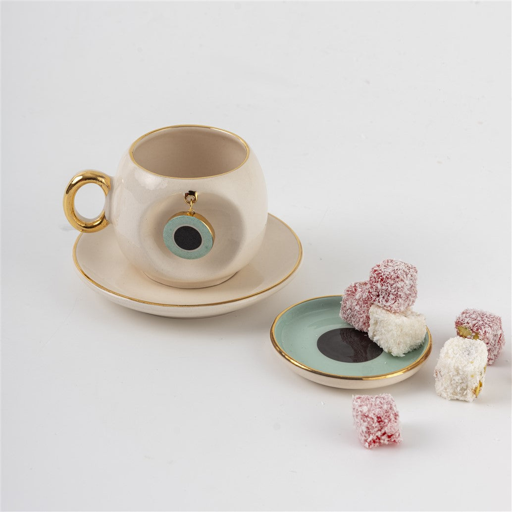 Kahve Yanı Porselen Lokumluk