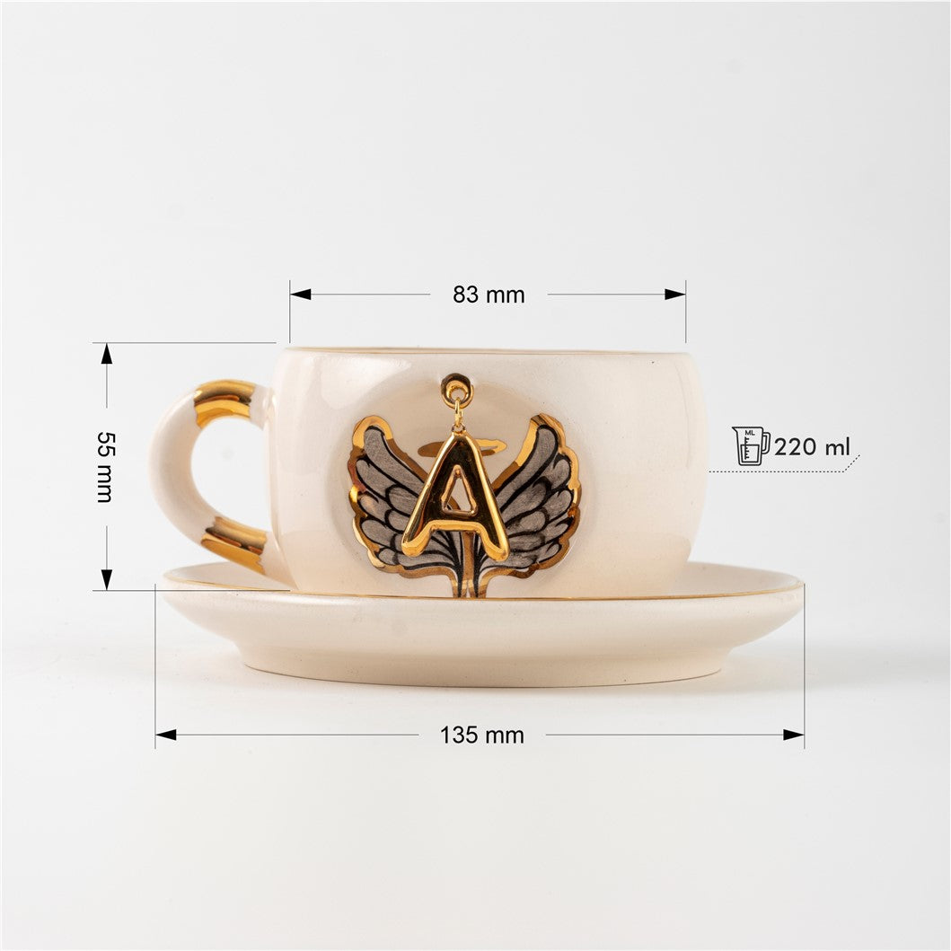 siyah melek kanatlı çay fincanı ölçüleri