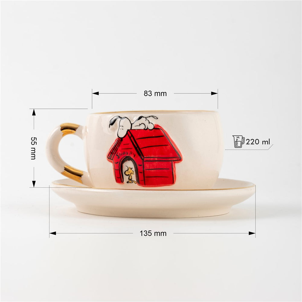 Kulubeli Snoopy Çay Fincanı