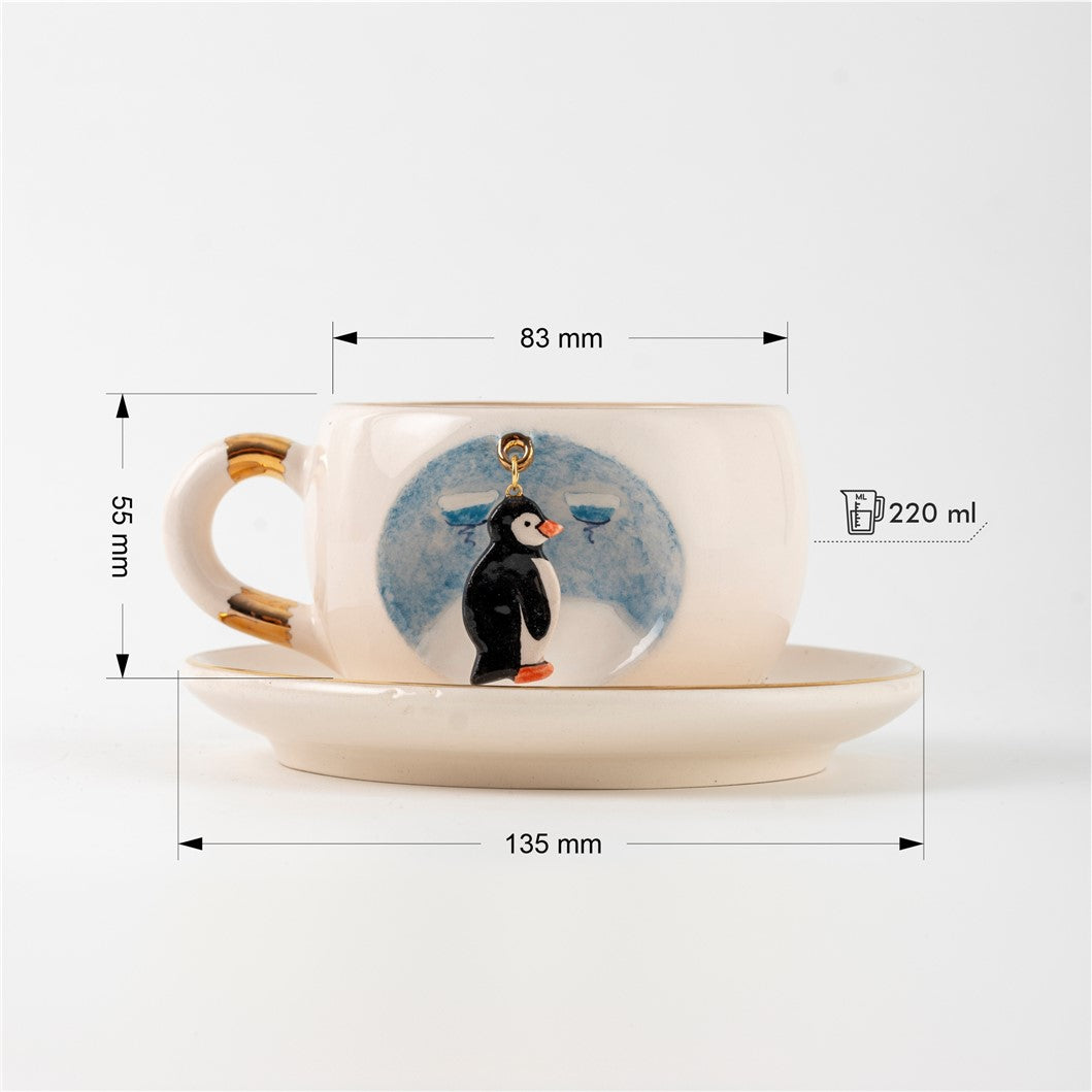 İmparator Penguen Çay Fincanı
