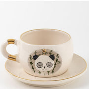 Panda Porselen Çay Fincanı - Nature Serisi