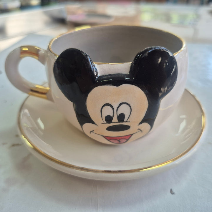 Mickey Mouse Çay Fincanı Gri