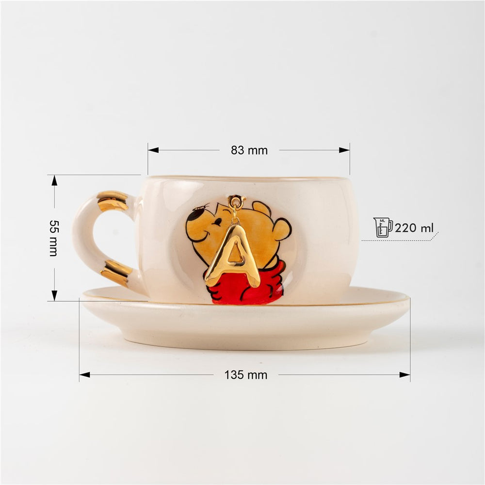 Harfli Winnie The Pooh Çay Fincanı