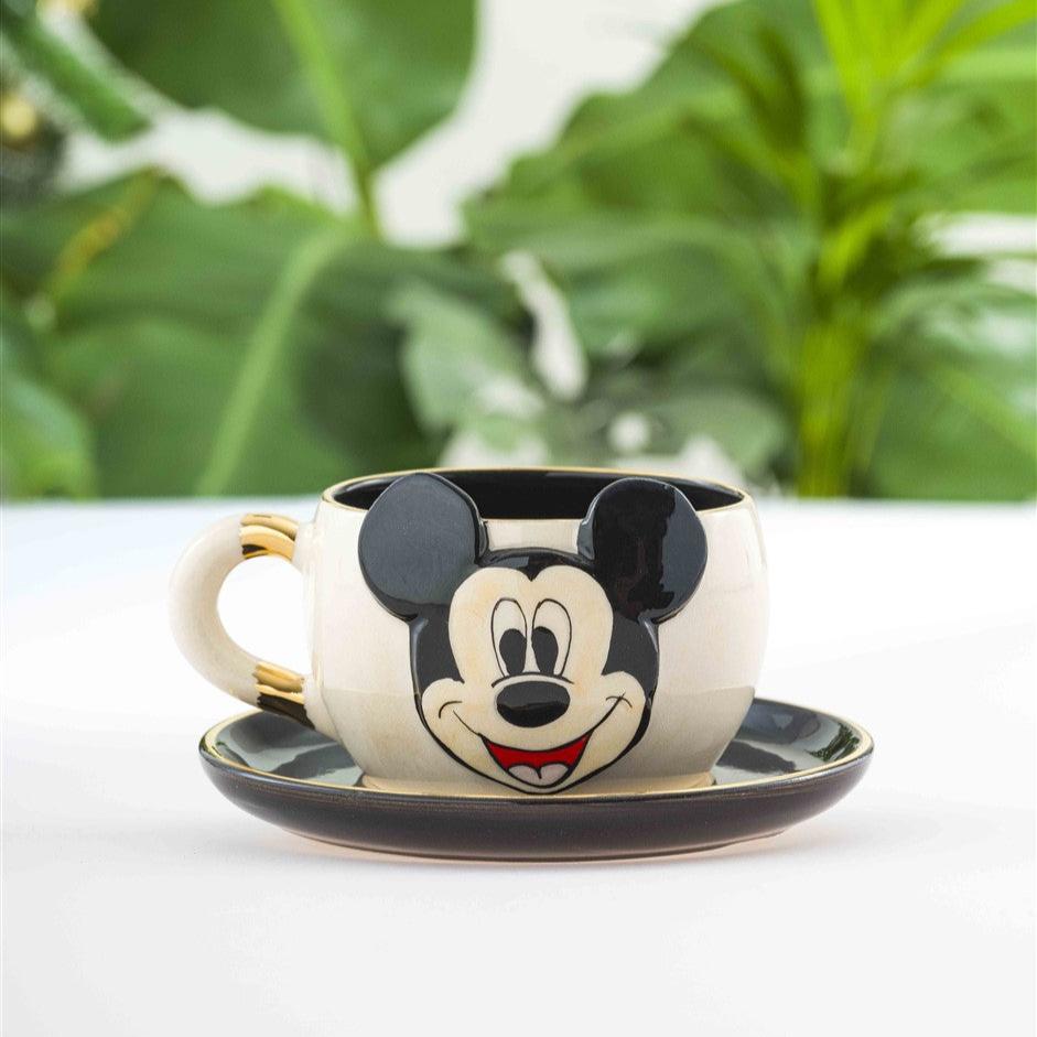 Mickey Mouse Siyah Çay Fincanı