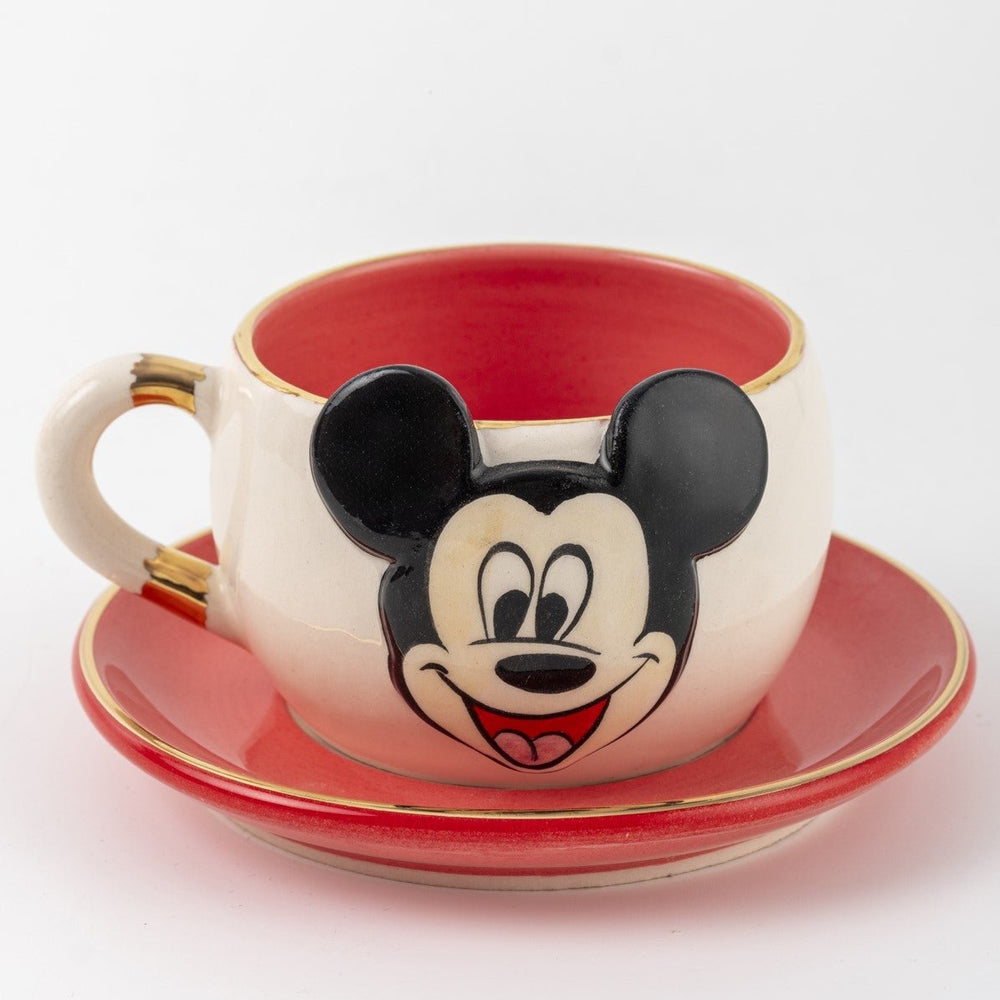 Mickey Mouse Kırmızı Çay Fincanı