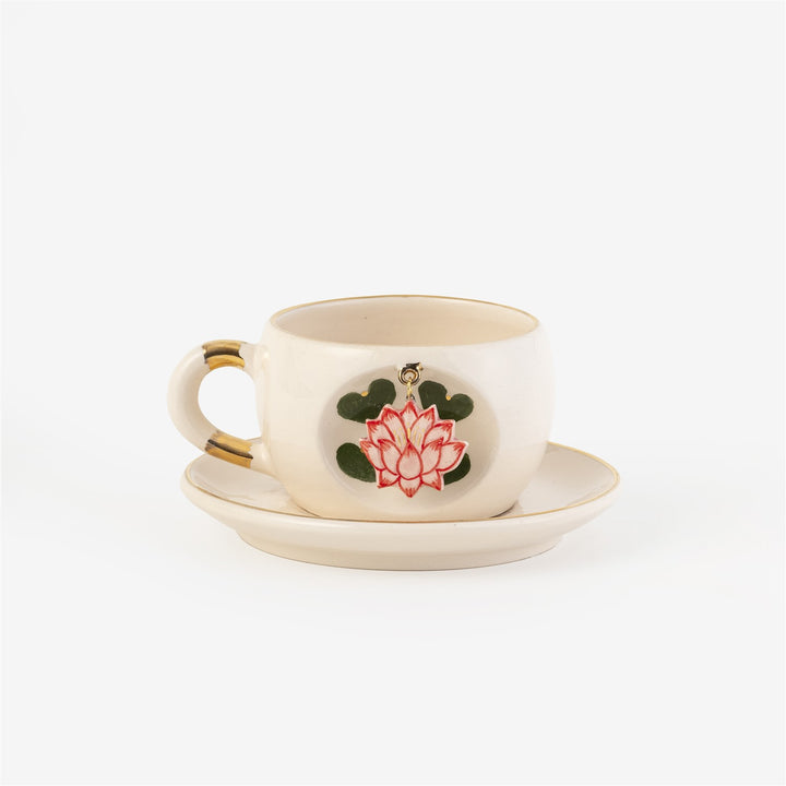 Lotus Çay Fincanı El Yapımı