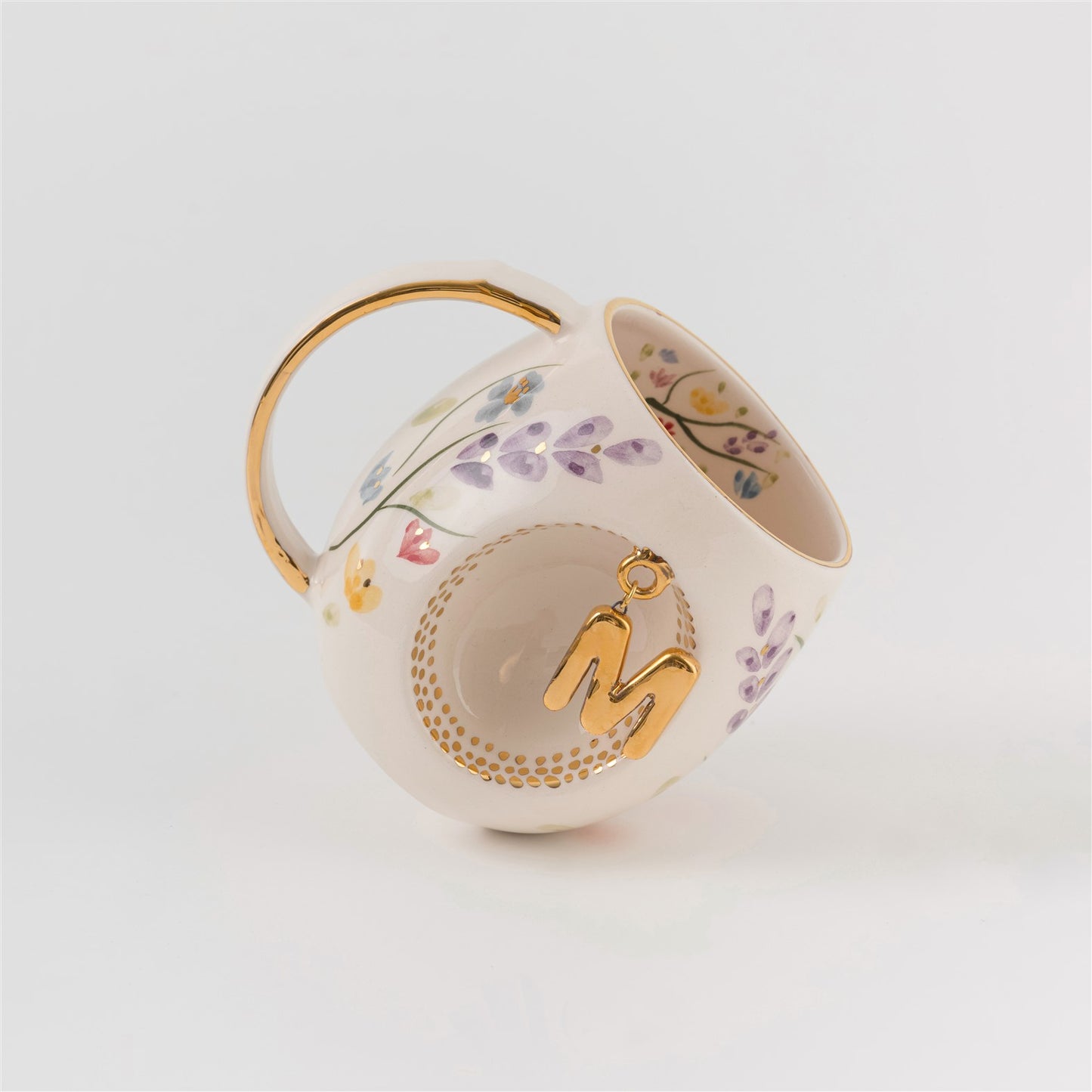 porselen harfli bahar dalı kupa