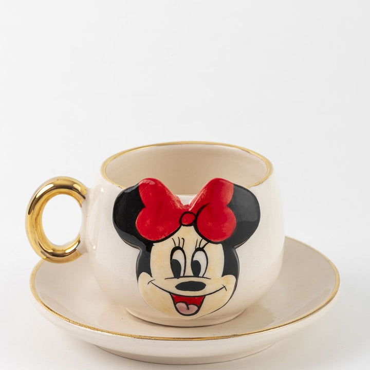 Minnie Mouse Kahve Fincanı Beyaz
