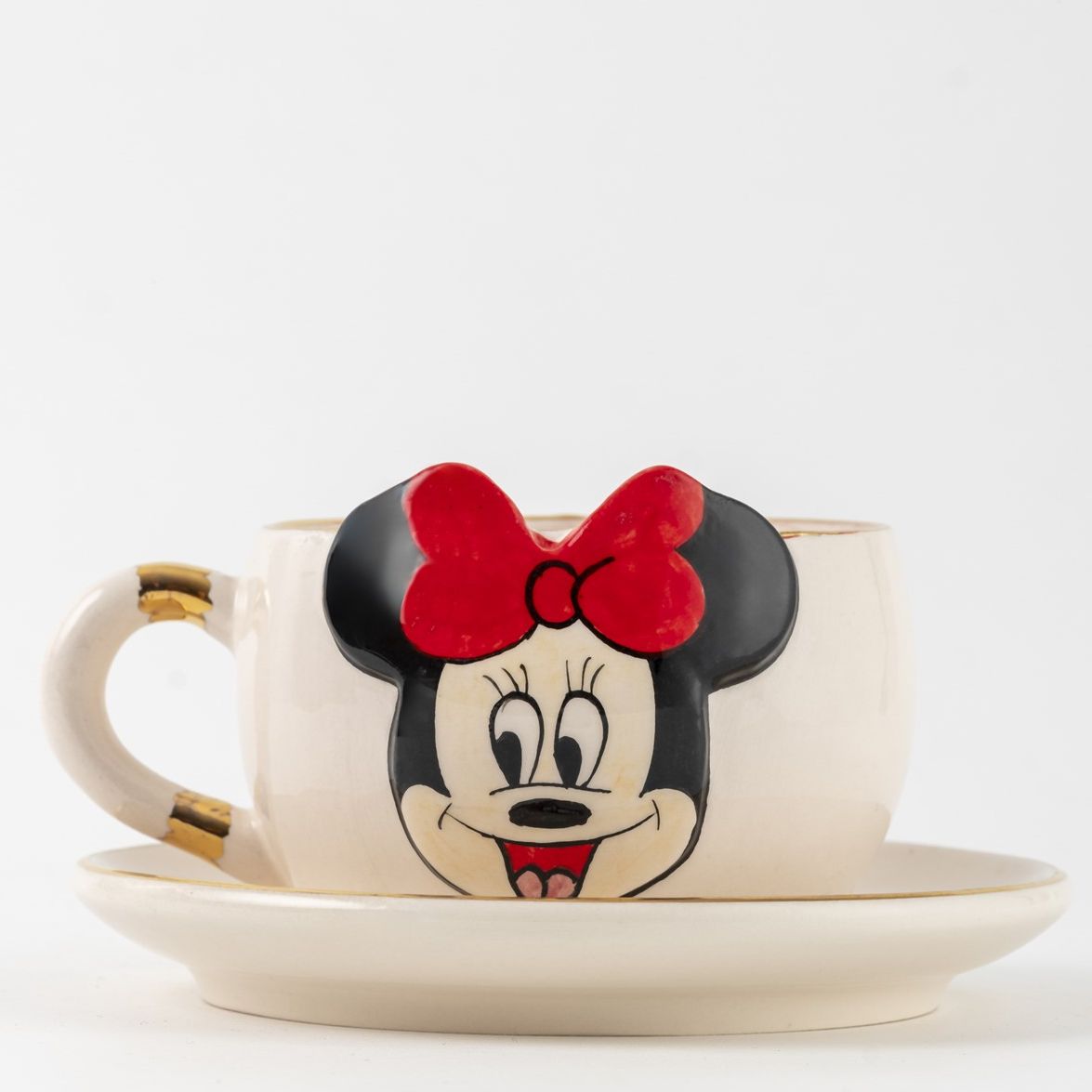 Minnie Mouse Çay Fincanı Beyaz