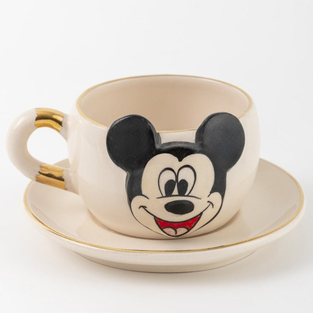 Mickey Mouse Fincan Çay Beyaz