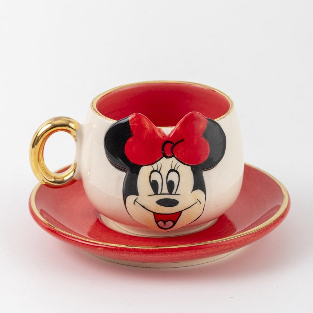 Minnie Mouse Kahve Fincanı Kırmızı