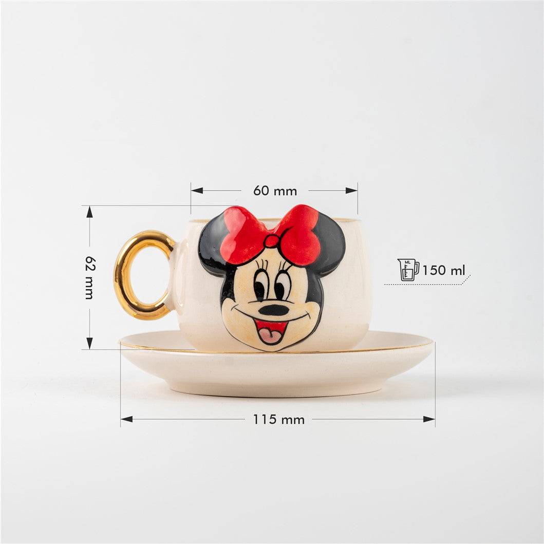 Minnie Mouse Kahve Fincanı Ölçüsü