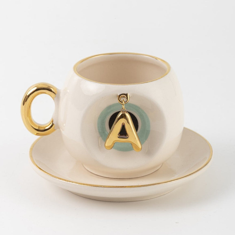 Nazar Boncuklu Kahve Fincanı