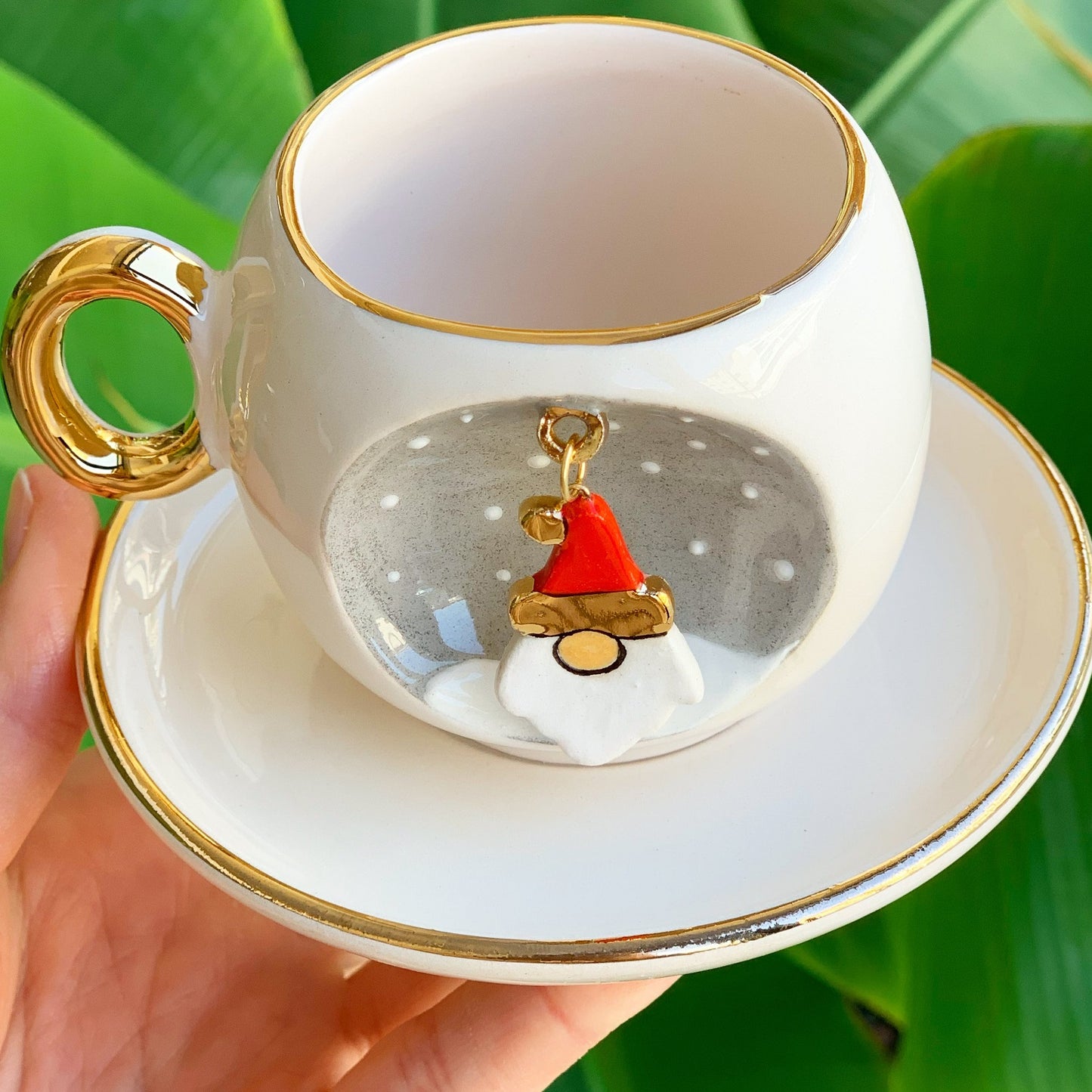 noel baba kahve fincanı