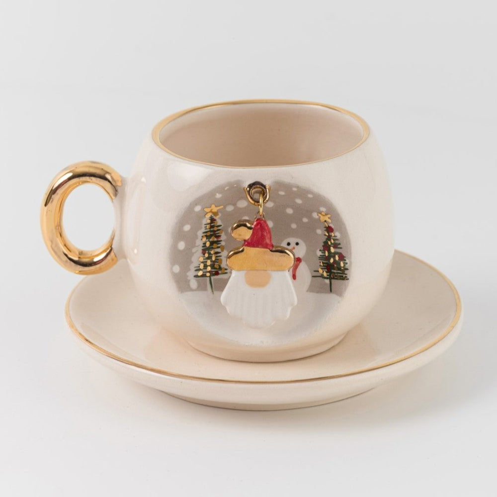 noel baba kahve fincanı