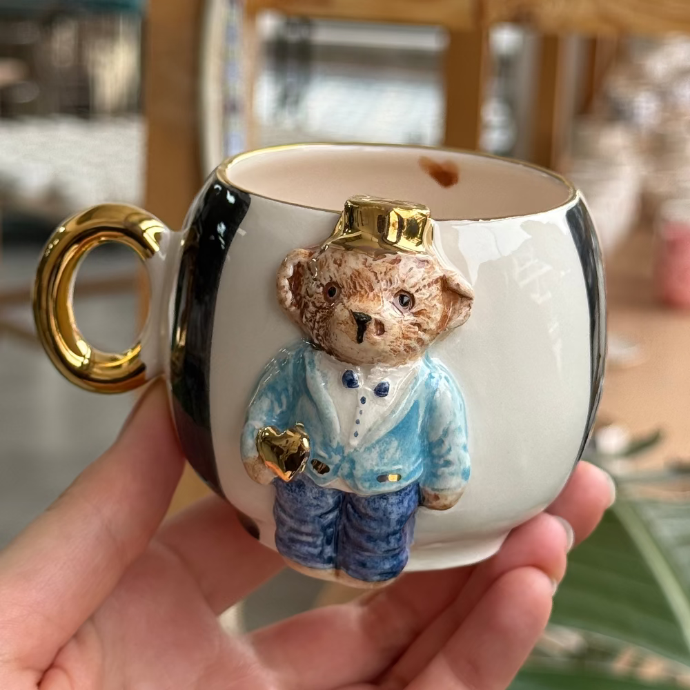 teddy erkek kahve fincanı mavi