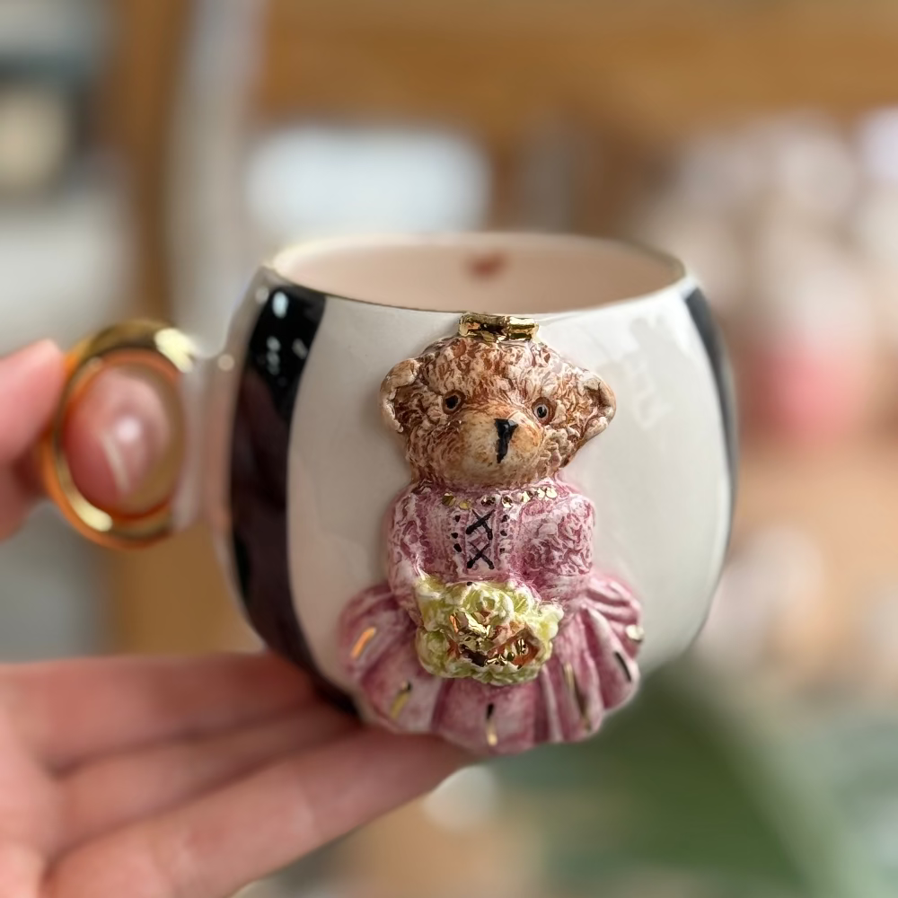 teddy kız pembe fincan