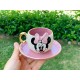 Minnie Mouse Kahve Fincanı Pembe