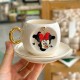 Sallanan Minnie Mouse Kahve Fincanı Kırmızı Kurdeleli